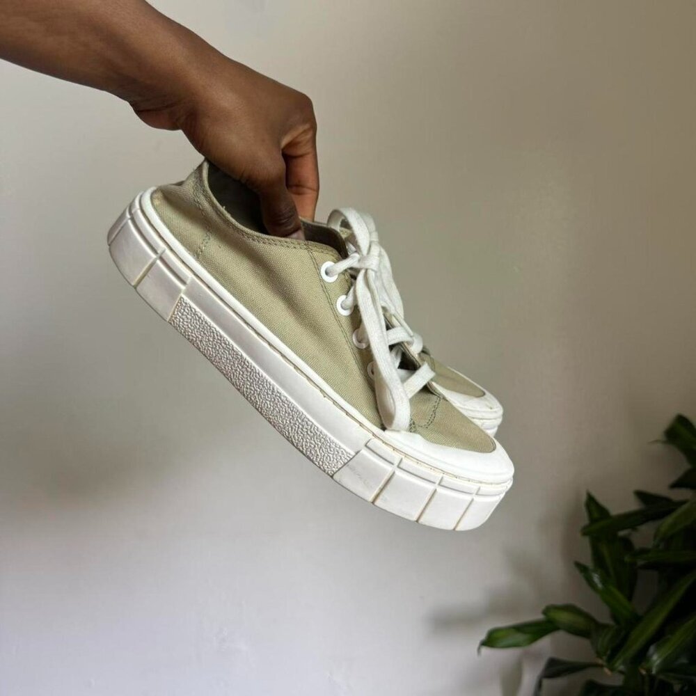 Casual chunky‎ sole green women’s sneakers